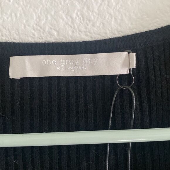 One Grey Day Black Sweater One Piece - Picture 3 of 5